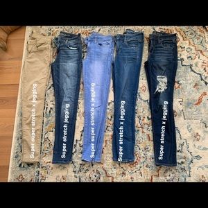Lot of American eagle jegging/jeans size 4 regular